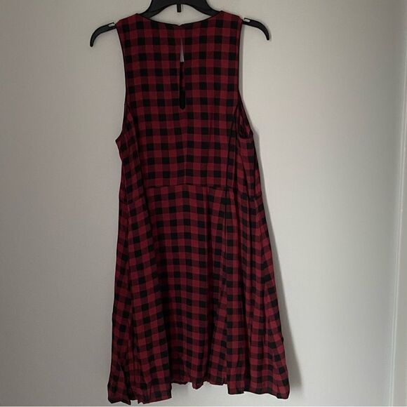 Sanctuary Women’s Crew Neck Sleeveless Fit and Flare Check Dress size XL - Picture 3 of 4